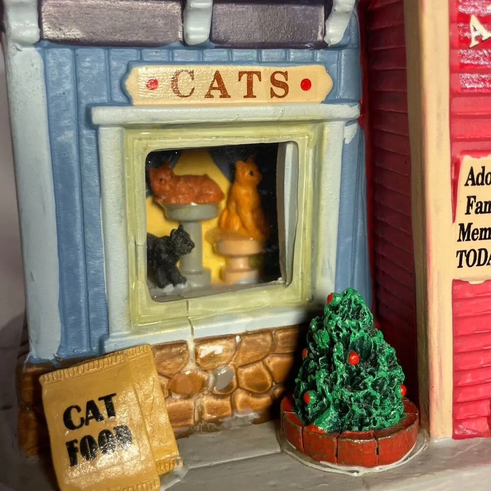 Lemax Purrs N Paws Animal Shelter 65152 Retired Village Building Box 2016